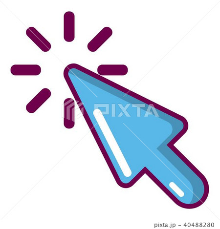 Cursor click icon, cartoon style 40488280