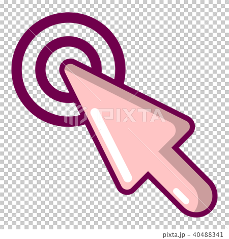 Cursor clicking icon, cartoon style Cursor clicking icon, cartoon style 40488341