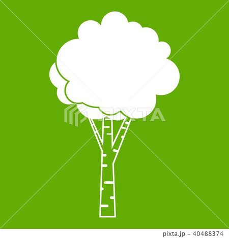 Birch icon green 40488374