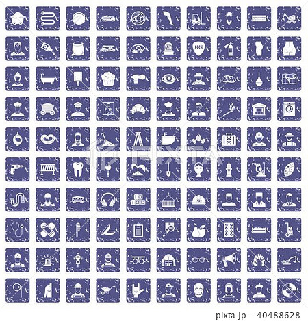 100 different professions icons set grunge sapphire 100 different professions icons set grunge sapphire 40488628