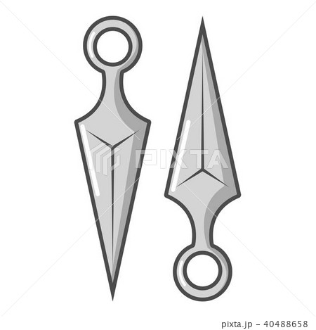 Kunai Icon Cartoon Styleのイラスト素材