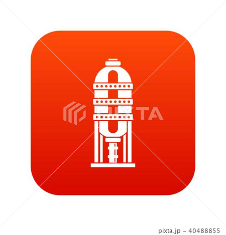 Capacity for oil storage icon digital red Capacity for oil storage icon digital red 40488855