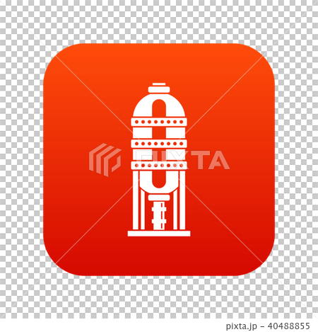 Capacity for oil storage icon digital red Capacity for oil storage icon digital red 40488855