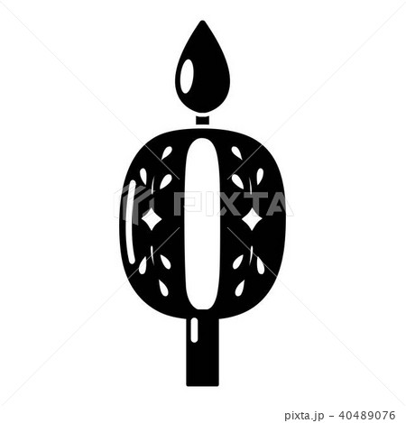 Candle numbering icon, simple black style Candle numbering icon, simple black style 40489076