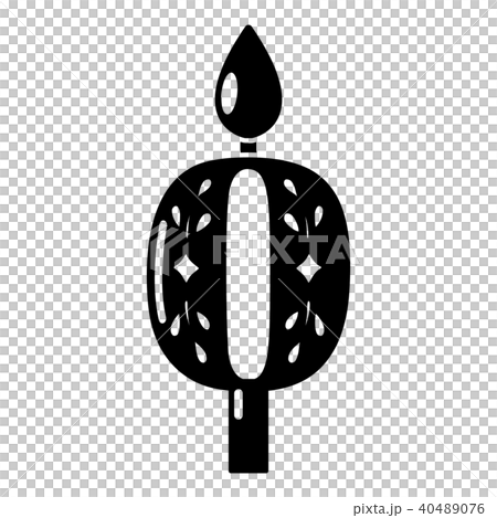 Candle numbering icon, simple black style Candle numbering icon, simple black style 40489076