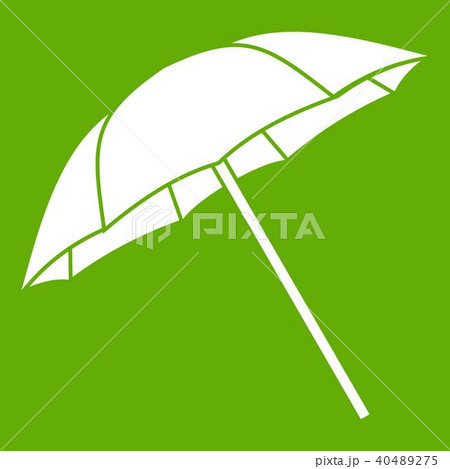 Umbrella icon green 40489275