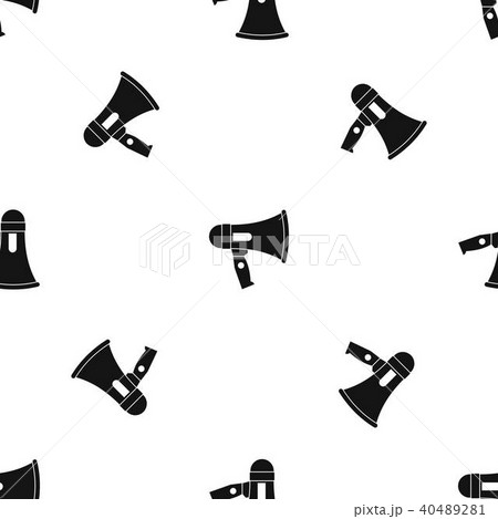 Mouthpiece pattern seamless black 40489281