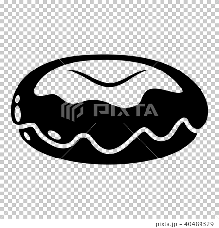 Donut icon, simple black style Donut icon, simple black style 40489329