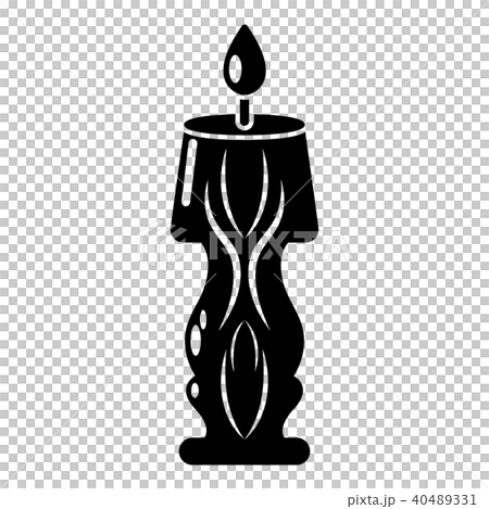 Candle bright icon, simple black style Candle bright icon, simple black style 40489331