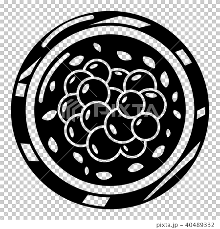 Sushi caviar icon, simple black style Sushi caviar icon, simple black style 40489332