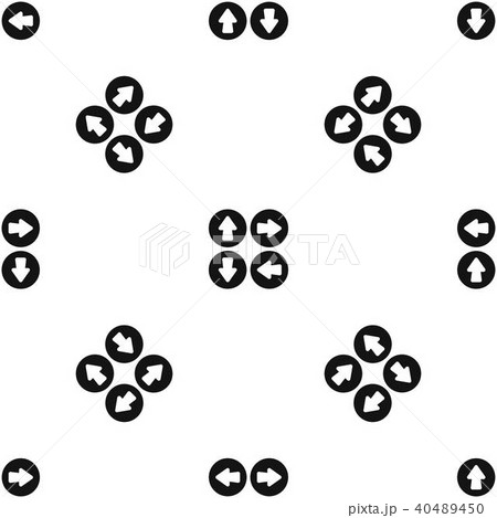 Arrow set pattern seamless black 40489450