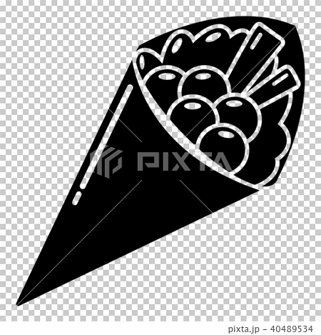 Sushi food icon, simple black style Sushi food icon, simple black style 40489534