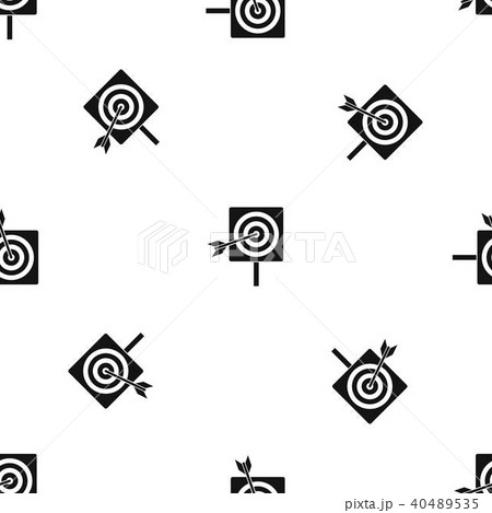 Darts pattern seamless black Darts pattern seamless black 40489535