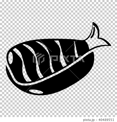 Sushi lunch icon, simple black style 40489551