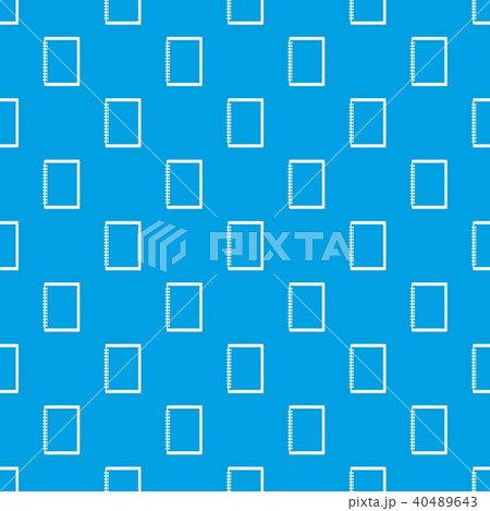 Sketchbook pattern seamless blue 40489643