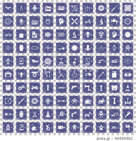 100 gear icons set grunge sapphire 100 gear icons set grunge sapphire 40489902