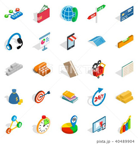 Group icons set, isometric style Group icons set, isometric style 40489904