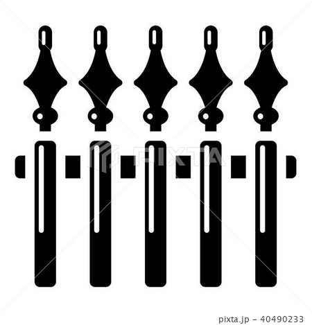 Guardrail icon, simple black style Guardrail icon, simple black style 40490233