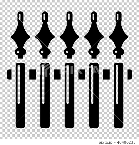 Guardrail icon, simple black style Guardrail icon, simple black style 40490233