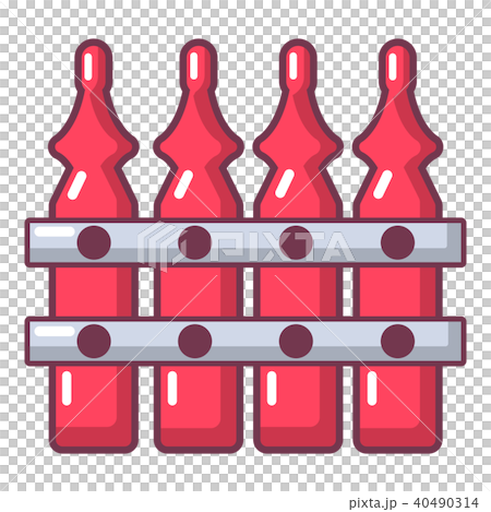 Fence village icon, cartoon style 40490314