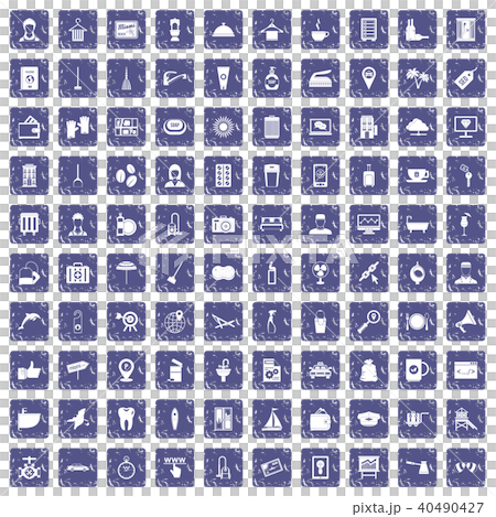 100 hotel services icons set grunge sapphire 100 hotel services icons set grunge sapphire 40490427
