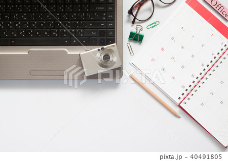 Business workspace with calendar Business workspace with calendar 40491805