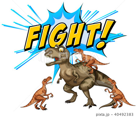 A Comic Dinosaurs Flight on White Background A Comic Dinosaurs Flight on White Background 40492383