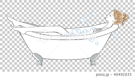 一個女人在洗澡 一個女人在洗澡 40492835