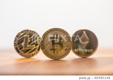 Cryptocurrency bitcoin, litecoin, ethereum. 40495148