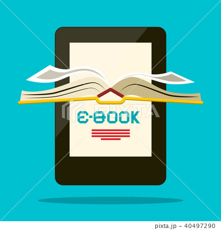 E-book Reader. Vector Book Symbol. 40497290