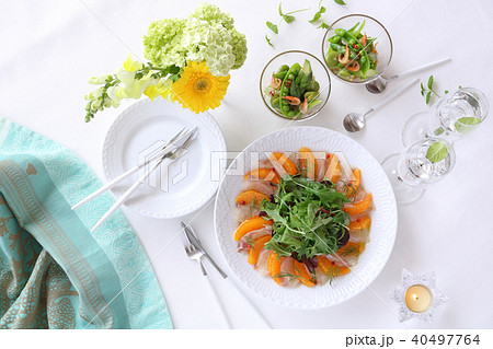 真鯛とオレンジのカルパッチョ 40497764