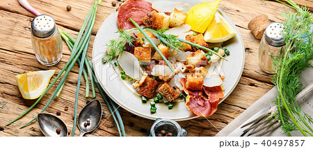 Unusual meat salad Unusual meat salad 40497857