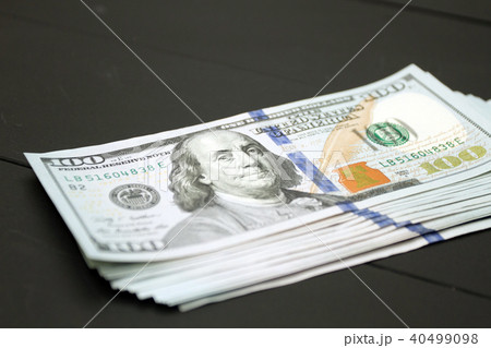 Dollars money cash on black background 40499098