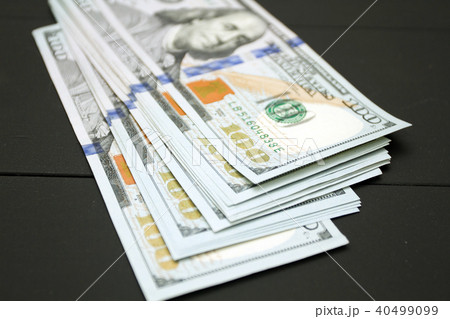 Dollars money cash on black background 40499099
