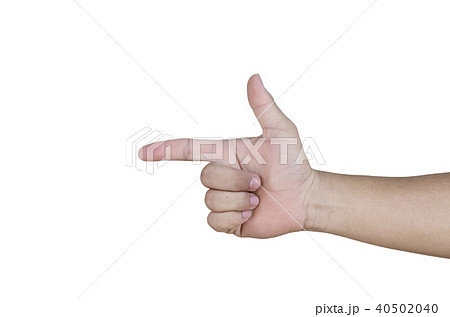 Man hand isolated on white background Man hand isolated on white background 40502040