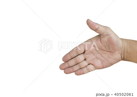 Man hand isolated on white background Man hand isolated on white background 40502061