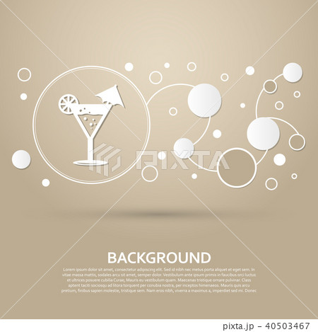 Cocktail party, martini icon on a brown background Cocktail party, martini icon on a brown background 40503467