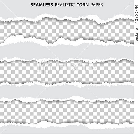 Set Seamless Torn Holes on Paper 40503894