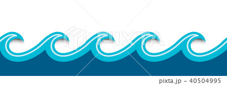 Seamless origami style paper wave Seamless origami style paper wave 40504995