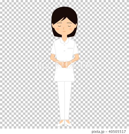 Illustration material of young female nurse who apologizes 40505517