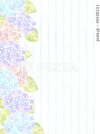 あじさい壁紙のイラスト素材 40506231 Pixta