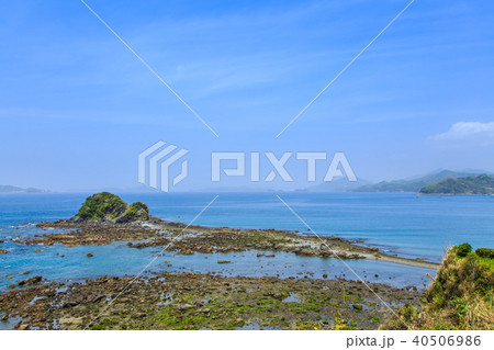 田の子島への道　大潮時　【長崎県長崎市野母崎町】 40506986