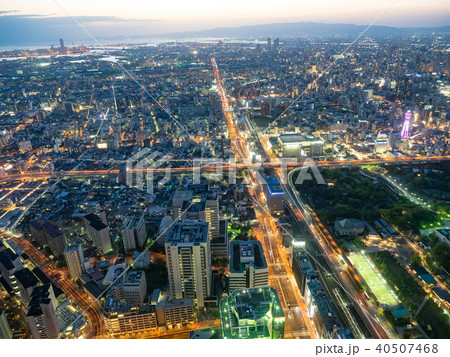 大阪 都市風景 町並 40507468