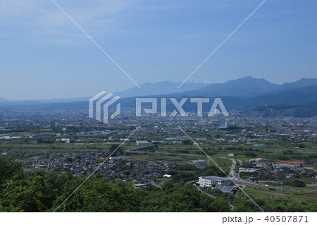 甲府盆地　坊ヶ峯展望台 40507871