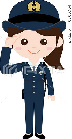 人物 職業 制服 女性 警察官のイラスト素材 40509304 Pixta