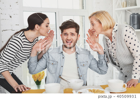 Cheerless unhappy man feeling stressed out 40509931