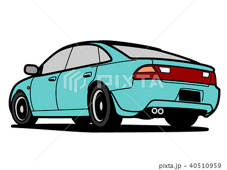 クーペのようなセダン　ライトグリーン　リアビュー 40510959