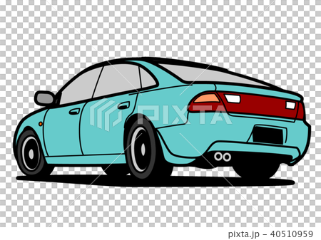 クーペのようなセダン　ライトグリーン　リアビュー 40510959