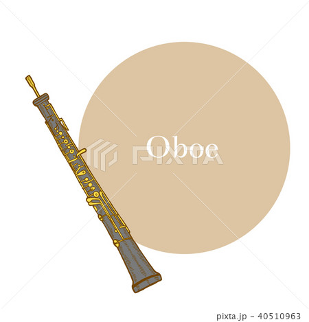 Oboe in Hand Drawn Style 40510963