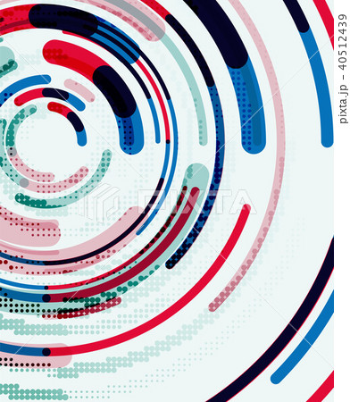 Circular lines, circles, geometric abstract background 40512439